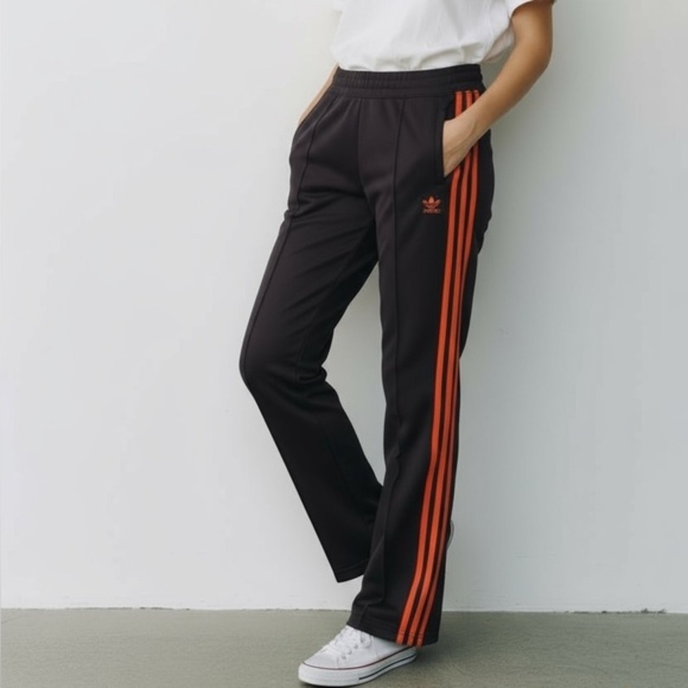 Nike Black and Orange Track Pants